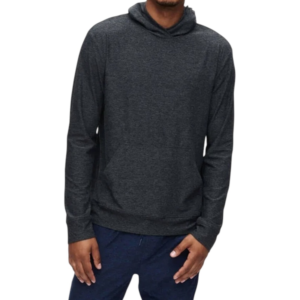 Outdoor Voices Mens XS CloudKnit Dark Gray Pullover Hoodie Lightweight Active